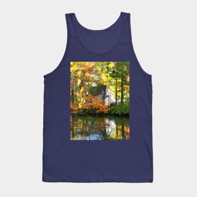 Little House by the Stream in Autumn Tank Top by SusanSavad